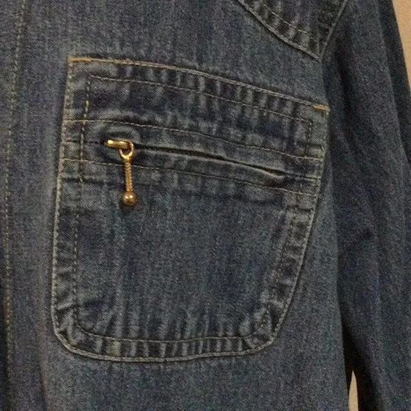 Cabin Creek Large Blue Denim Jacket - Picture 3 of 13